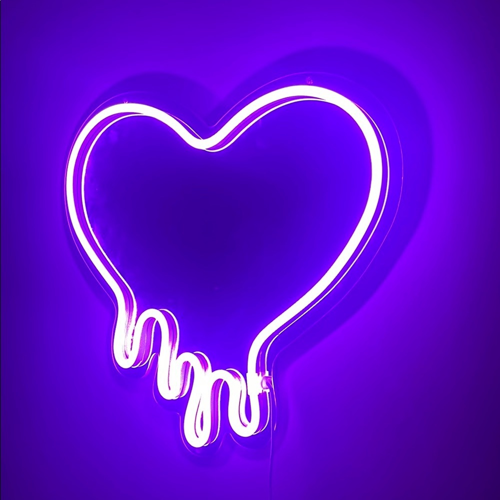 Silver and White Heart-Shaped Wall Mirror